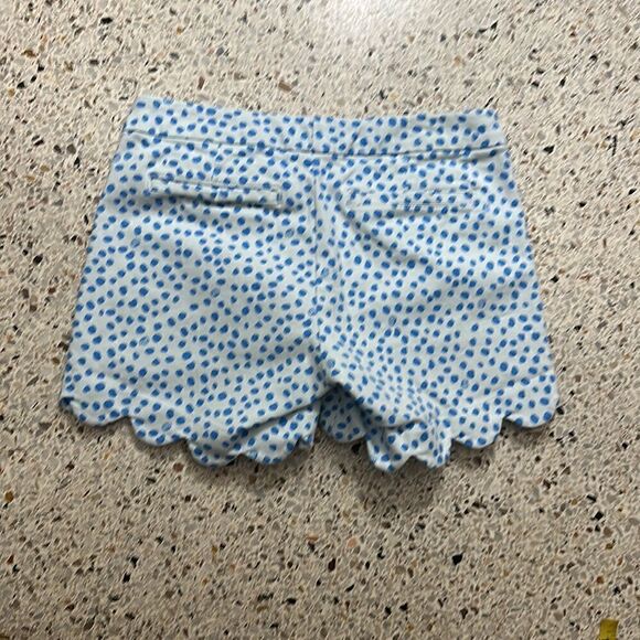 EUC Lilly Pulitzer scallop buttercup shorts Zanzibar blue 00 - Picture 7 of 7